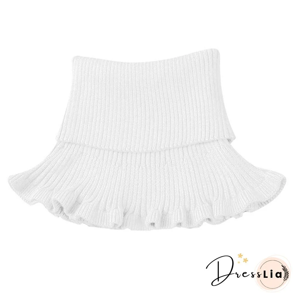 New Girl Ladies Women Fashion Knitted Detachable Fake Collar Scarf For Shirt Fake Collars