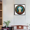 (50*50cm)Stained Glass Halloween - Full Round Drill Diamond Painting