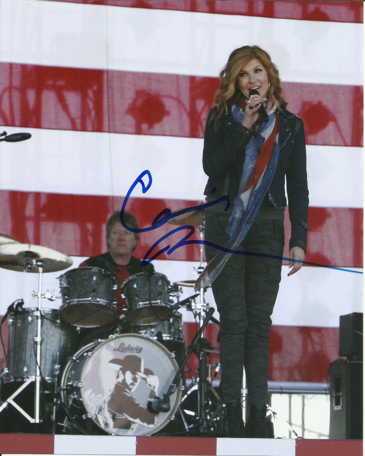 CONNIE BRITTON SIGNED SEXY NASHVILLE Photo Poster painting UACC REG 242 AUTOGRAPHS (2)