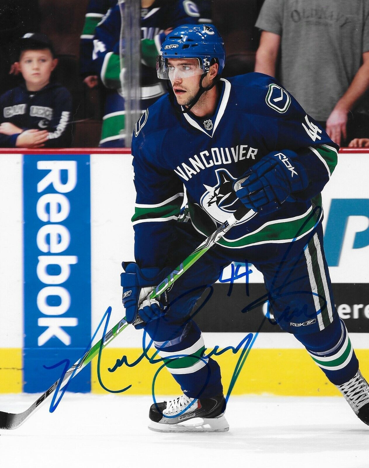 Nolan Baumgartner signed Vancouver Canucks 8x10 Photo Poster painting autographed 2