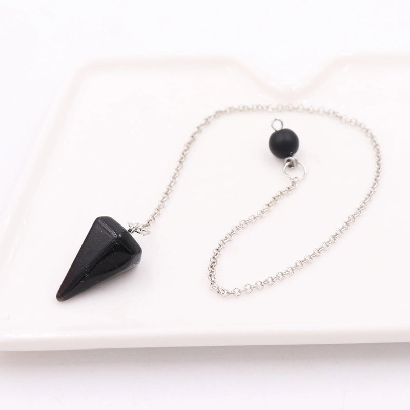 Fashion Geometric Natural Stone Pendant Necklace