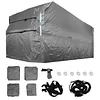 [US Local Warehouse] 420D Oxford Fabric Travel Trailer RV Cover Anti- Trailer Cover for Winter Snow