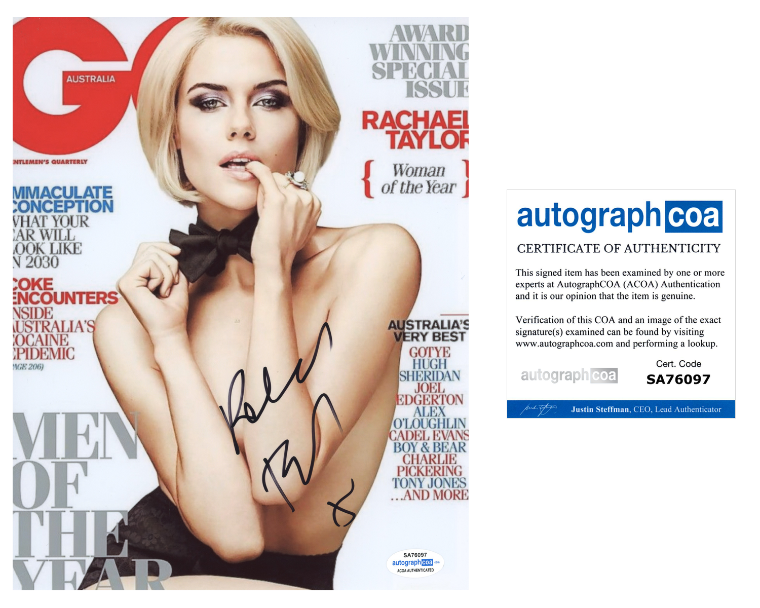 Rachael Taylor Signed Autographed 8x10 Photo Poster painting Transformers Sexy Actress ACOA COA