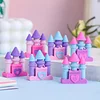 20PCS Adorable Princess Castle Pink Purple Erasers for Kids Student Office Exam Stationery Gift