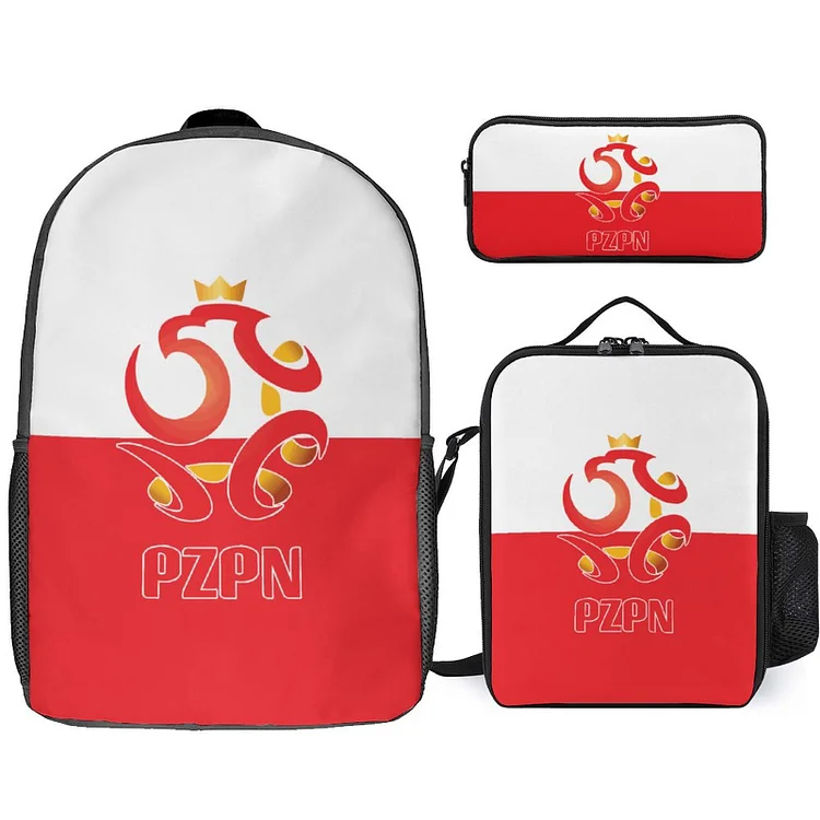 Polen Student Schulranzen Lunchbag Stifttasche Kombination