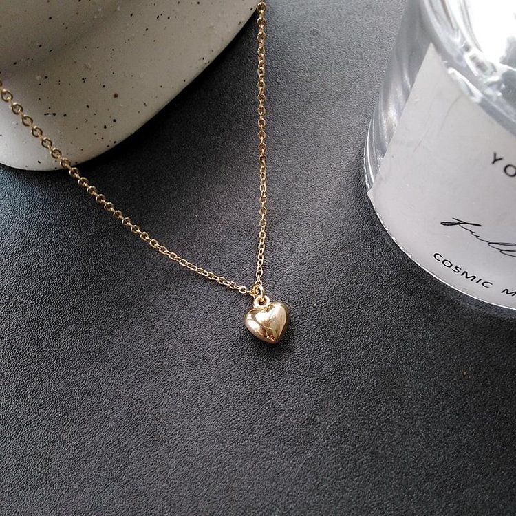Love Heart Shape Clavicle Necklace