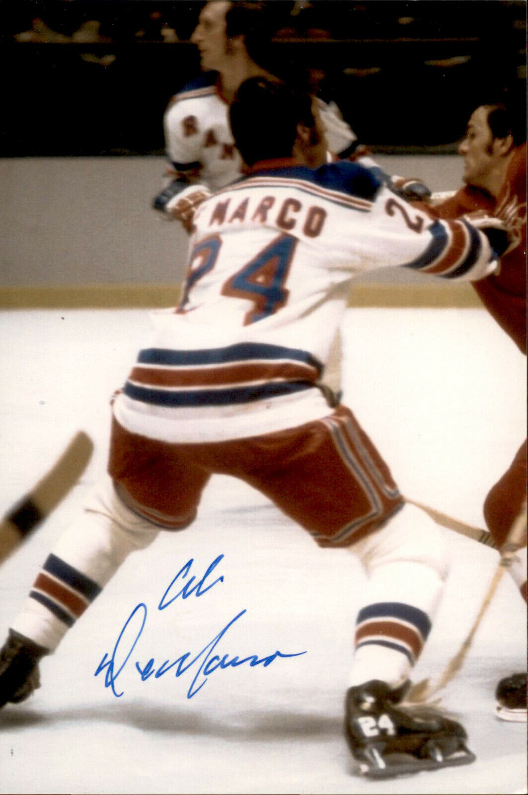 Ab Demarco SIGNED autographed 4x6 Photo Poster painting NEW YORK RANGERS