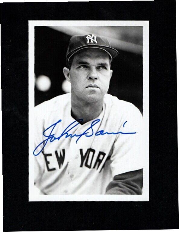 JOHNNY SAIN-NY YANKEES -VINTAGE AUTOGRAPHED 4X6 GLOSSY Photo Poster painting-NM-(d.2006)