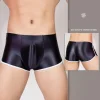 Men's Sexy High Elastic Shiny Boxer Shorts