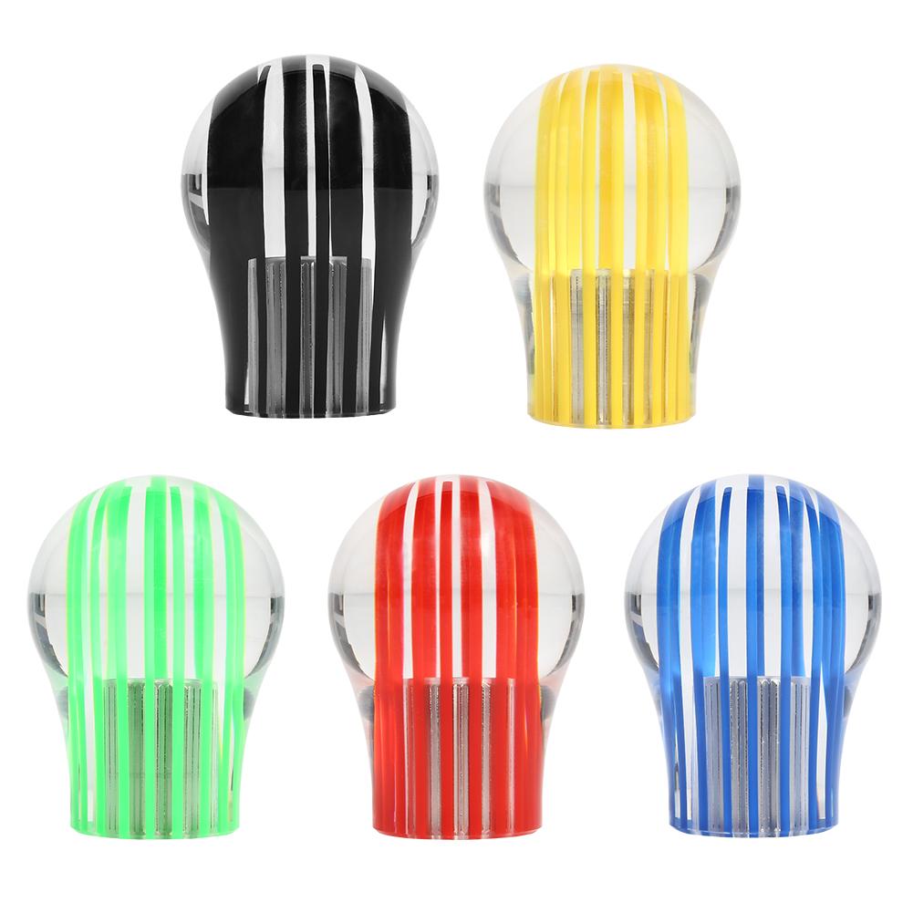 

Universal Transparent Car Gear Shift Knob Car Shifter Lever Gear Stick Head, Red, 501 Original