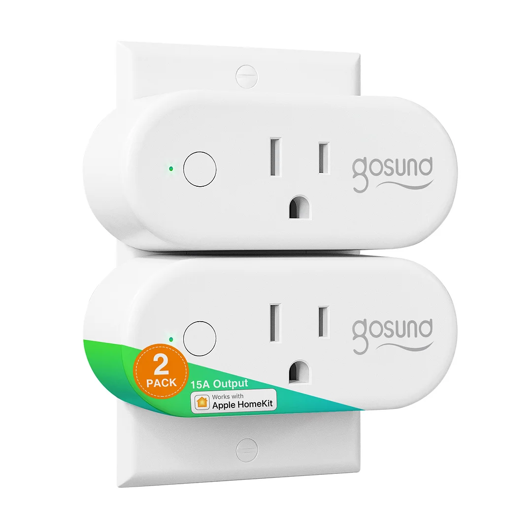 (HomeKit,Only for APPLE user) 15A Smart Wifi Mini Plugs Gosund®WP6-H