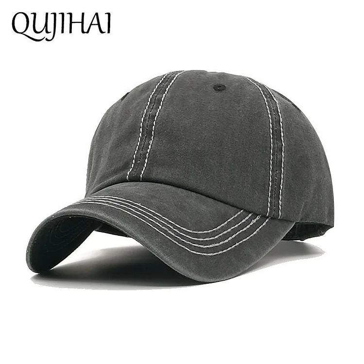 Denim Baseball Cap Adjustable Solid Color Hat Washed Cot Snapback Cap Men Women Unisex Cap Casual Bone Gorras
