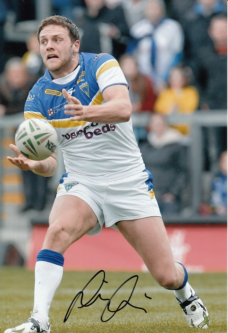 Warrington Wolves Hand Signed Simon Grix 12x8 Photo Poster painting 2.