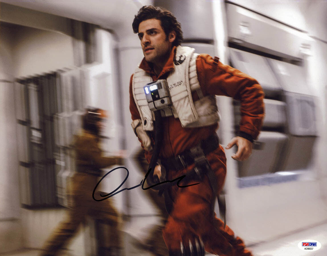 Oscar Isaac SIGNED 11x14 Photo Poster painting Poe Star Wars The Last Jedi PSA/DNA AUTOGRAPHED