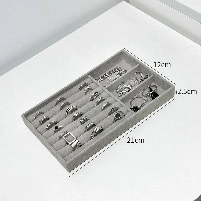 1 Piece Velvet Minimalist Classic Style Solid Color Jewelry Boxes