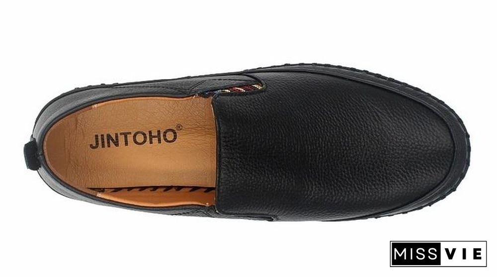 Leather Men Shoes Slip On Shoes Leather Loafers Mens Moccasins Shoes Italian Designer Shoes