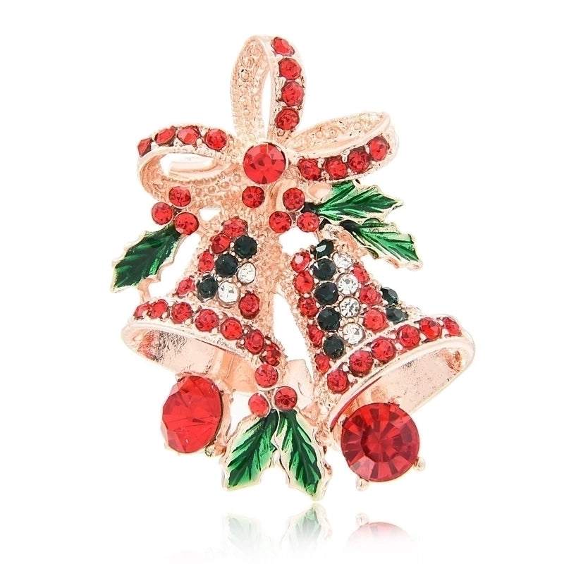 Cute Pin Christmas Tree Snowman Alloy Rhinestone Enamel Women’S Brooches