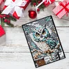 (US Local)5D DIY Owl Diamond Art Painting Notebook Kit Crystal Notepad Sketchbook Gifts