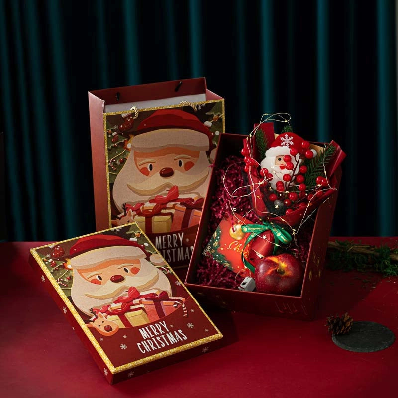 Christmas Cute Santa Claus Plastic Holiday Party Bouquet Decorations Table Decoration