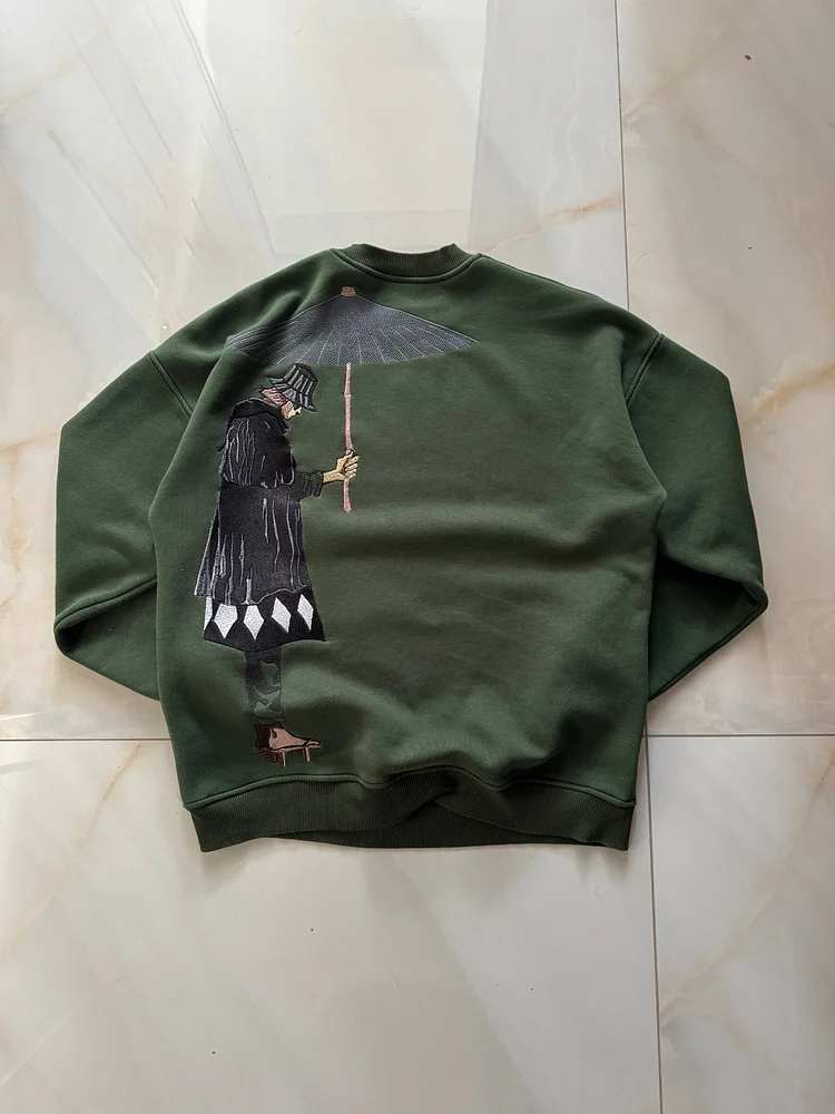 "Urahara Kisuke" Sweater Olive Green