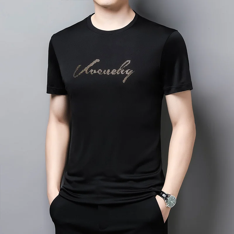 Silk T-shirt Simple And Fashionable Style