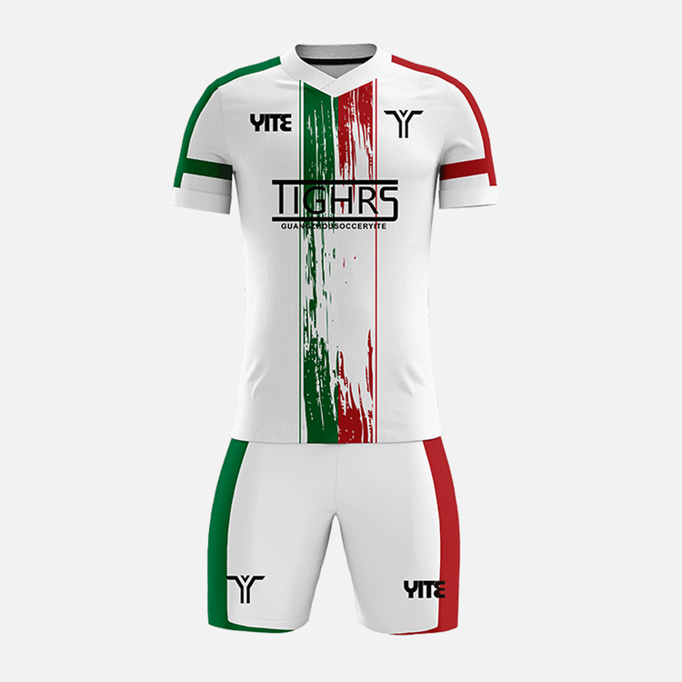 YITE | YTZQ194-White  And Green Soccer Uniforms