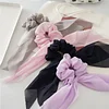 Lovely Plain Colors Chiffon Hair Band Knot Scrunchie
