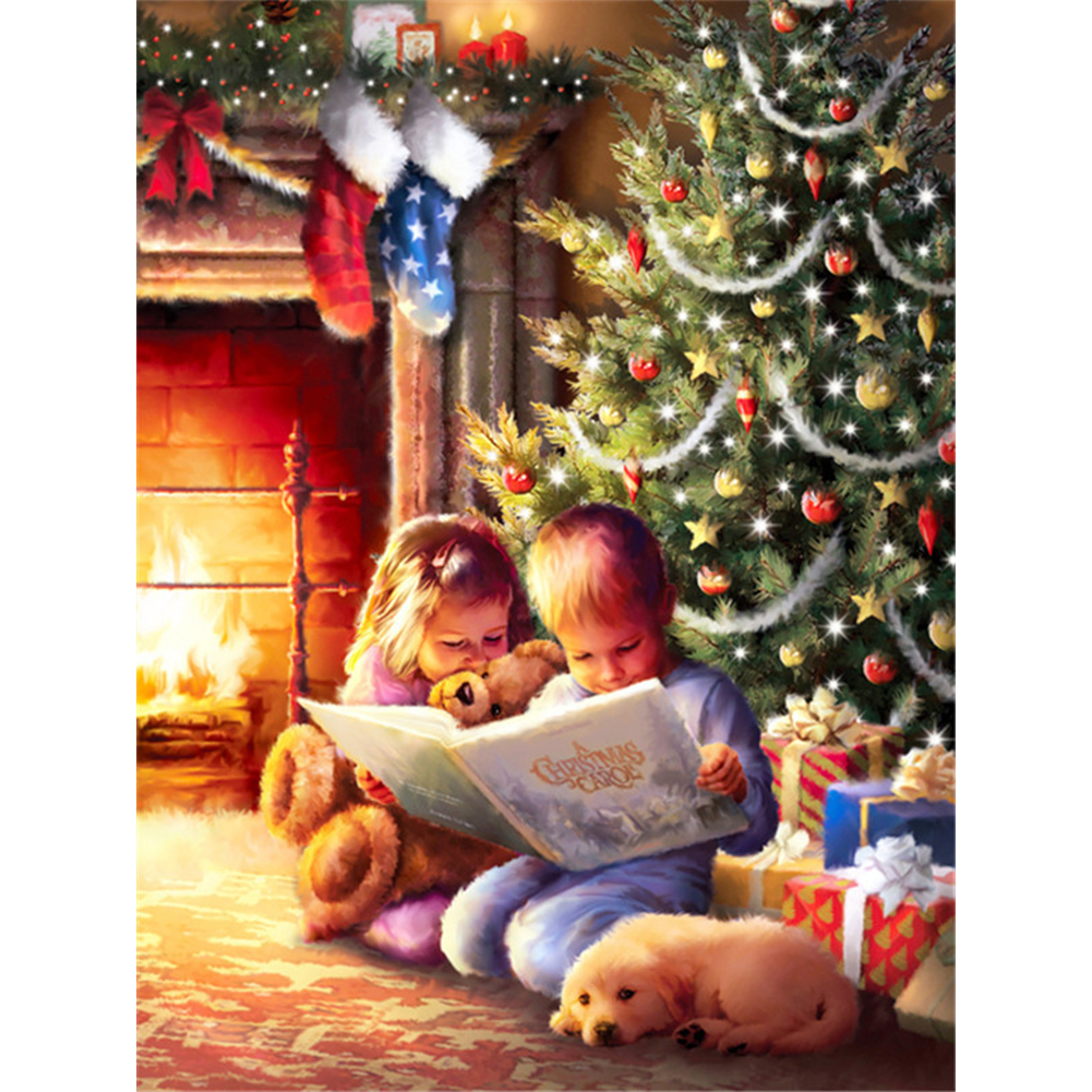 

Children Christmas - Round Drill Diamond Painting - 30*40CM, 501 Original