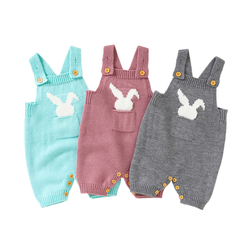 You Make Me So Hoppy Knitted Baby Shortalls 