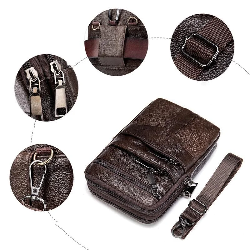 Men's High Quality Crossbody Bag Leather Shoulder Bag