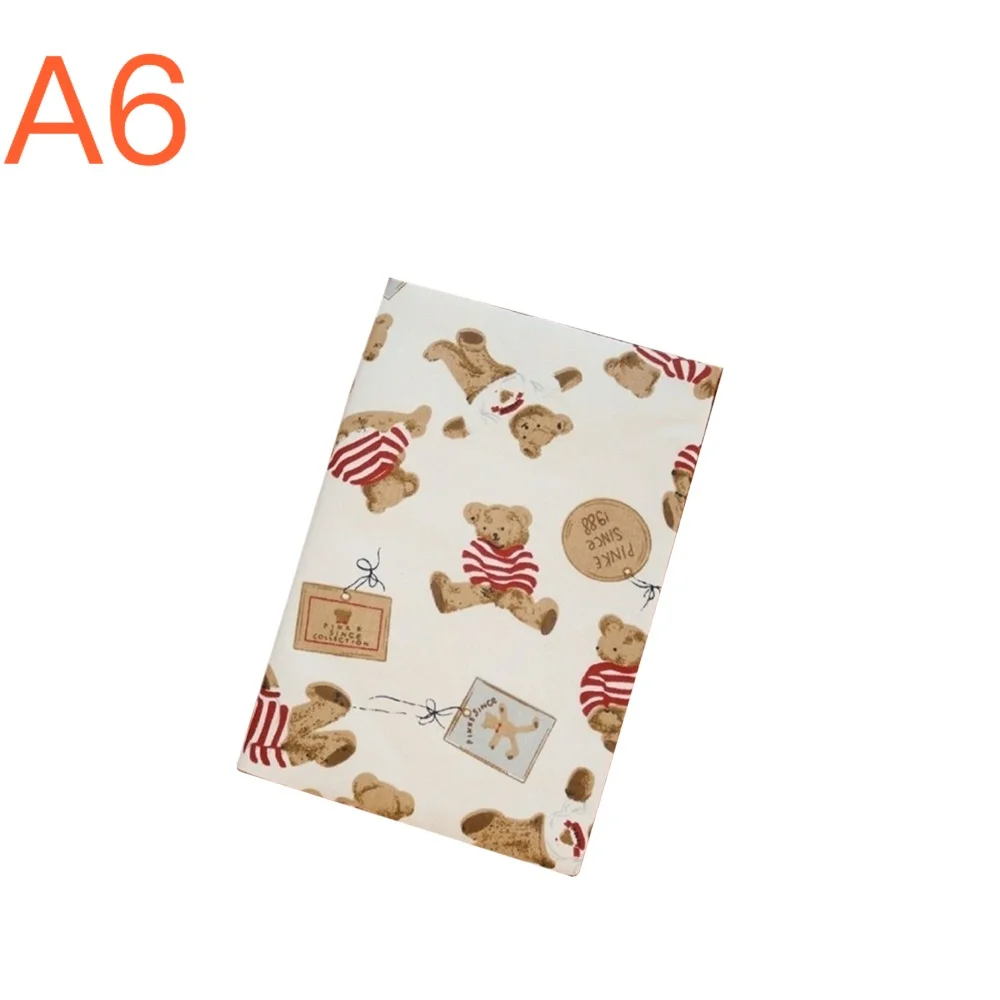 A5 A6 Bear Notebook Cover Planner Case Cover Protective Shell Journal Cover Protector Office Stationery Supplies