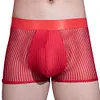 Men's Silky Skin-Friendly Boxer Briefs &ndash; Sexy Ultra-Thin Sheer Striped Underwear