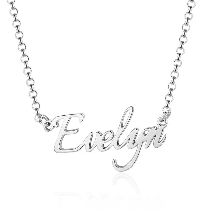 Personalized Crown Name Necklace 925 Sterling Silver Name Necklace