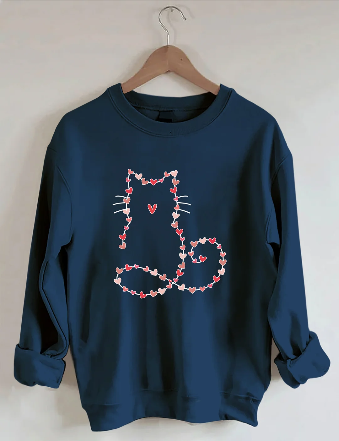 Cat Valentine Heart Sweatshirt