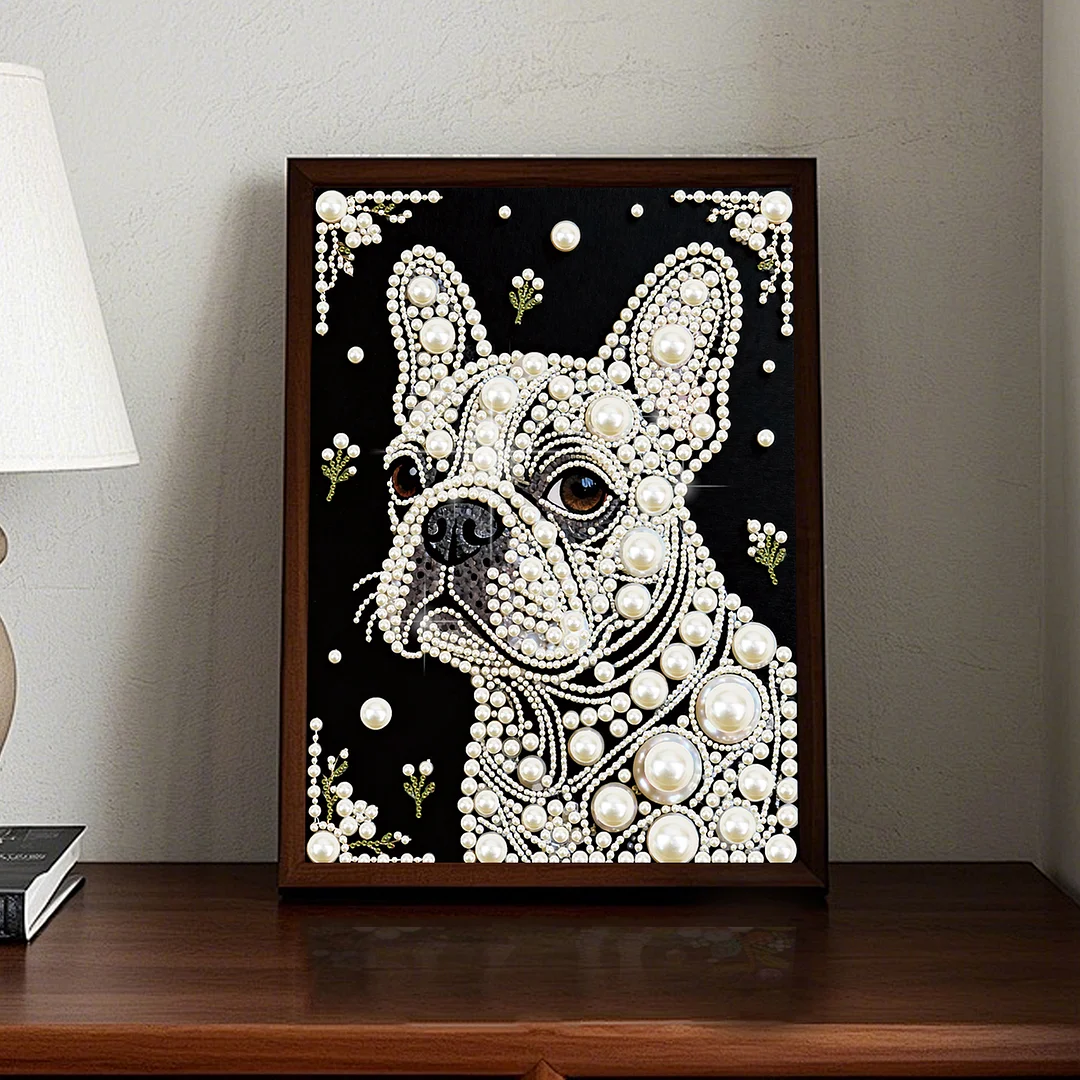 Puppy Special Shaped 5D DIY Partial Drill Diamond Painting Kit Home Art 30x40cm