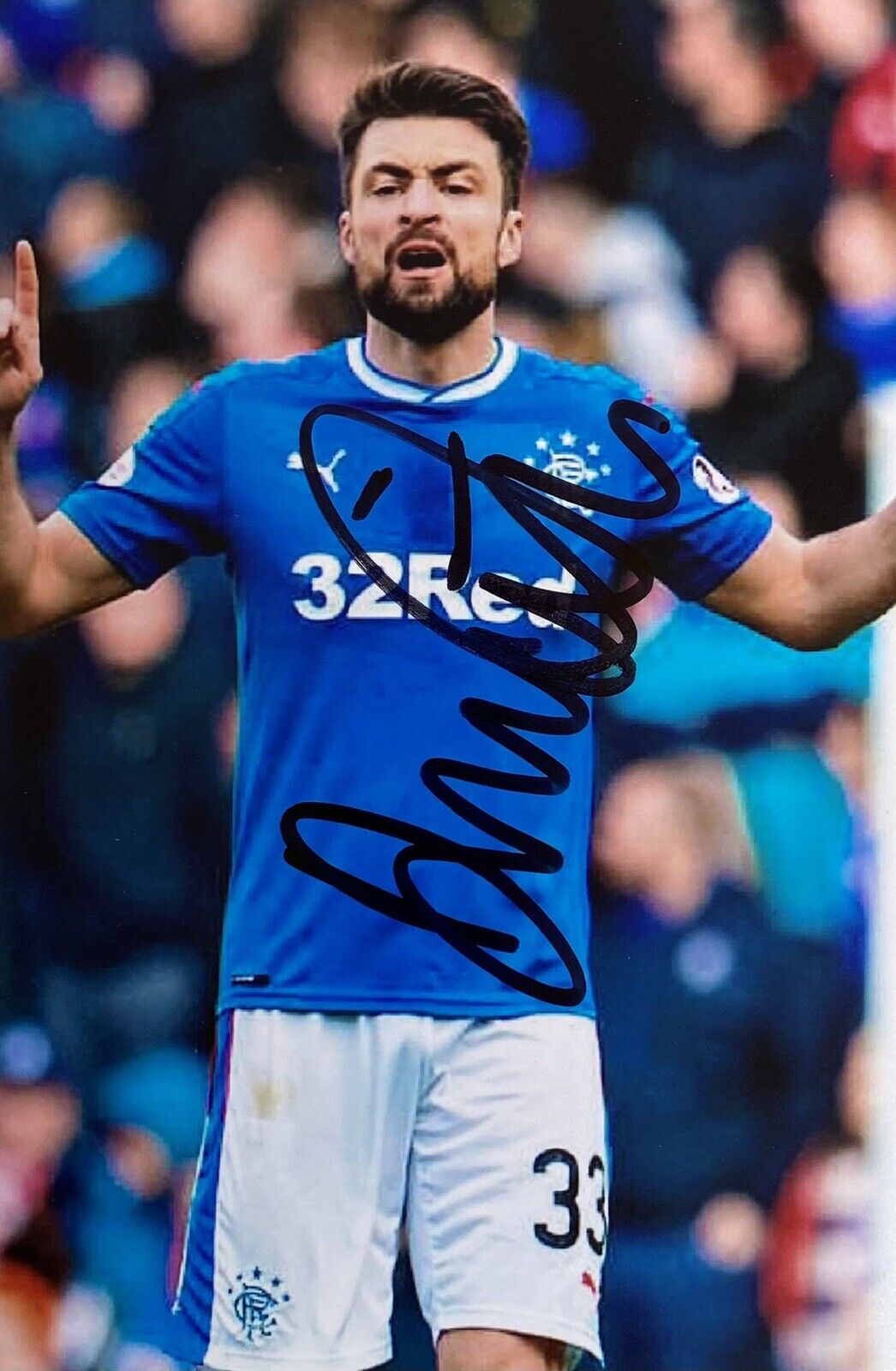 Russell Martin Genuine Hand Signed Rangers 6X4 Photo Poster painting 2