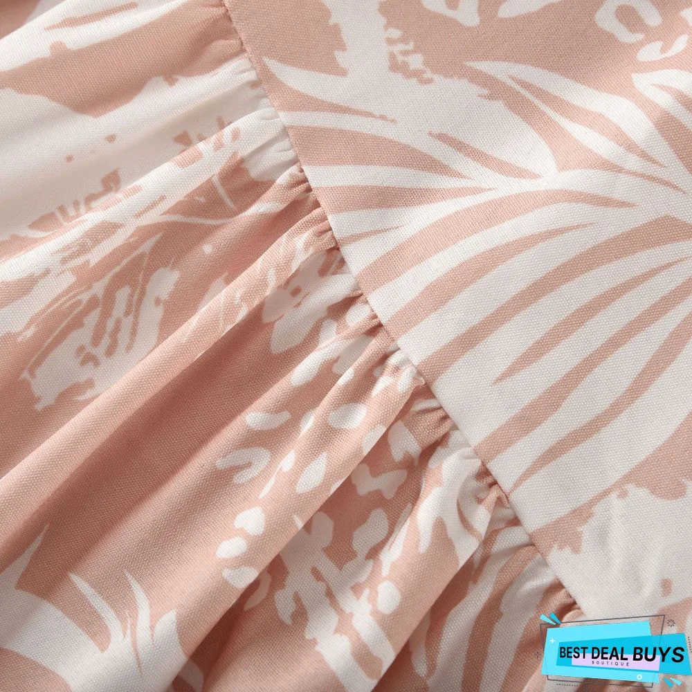 Best Selling European and American Women's Short Sleeve Printed Dress