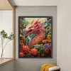 >SALE<Full Embroidery Eco-cotton Thread 11CT Print Flower Dragon Cross Stitch 50x60cm