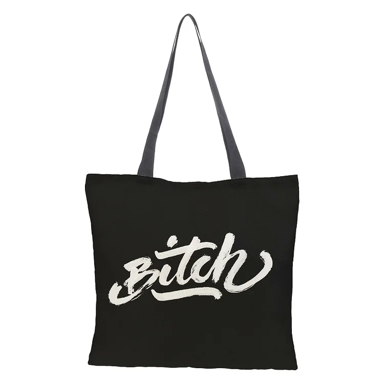 Linen Eco-friendly Tote Bag - Alphabet