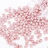 Cross Stitch Bead Embroidery Accessories 2.0mm Metallic Glass Round Beads DI Beads Suitable For 11ct Canvas Hairpin Bracelet Necklace Jewelry Accessories