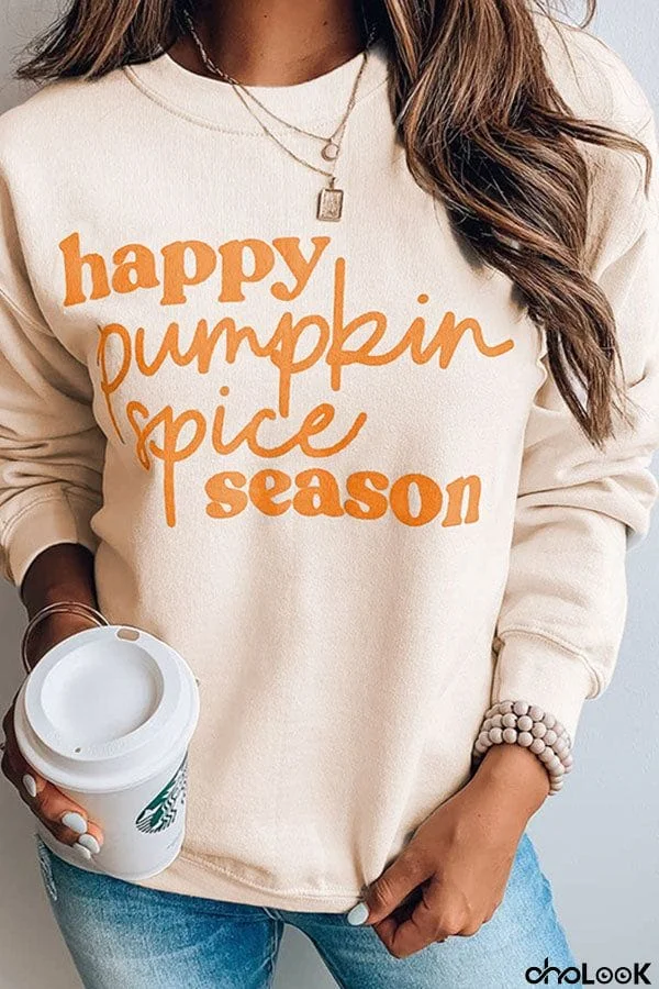 Pumpkin Spice Relax Pullover Sweatshirt