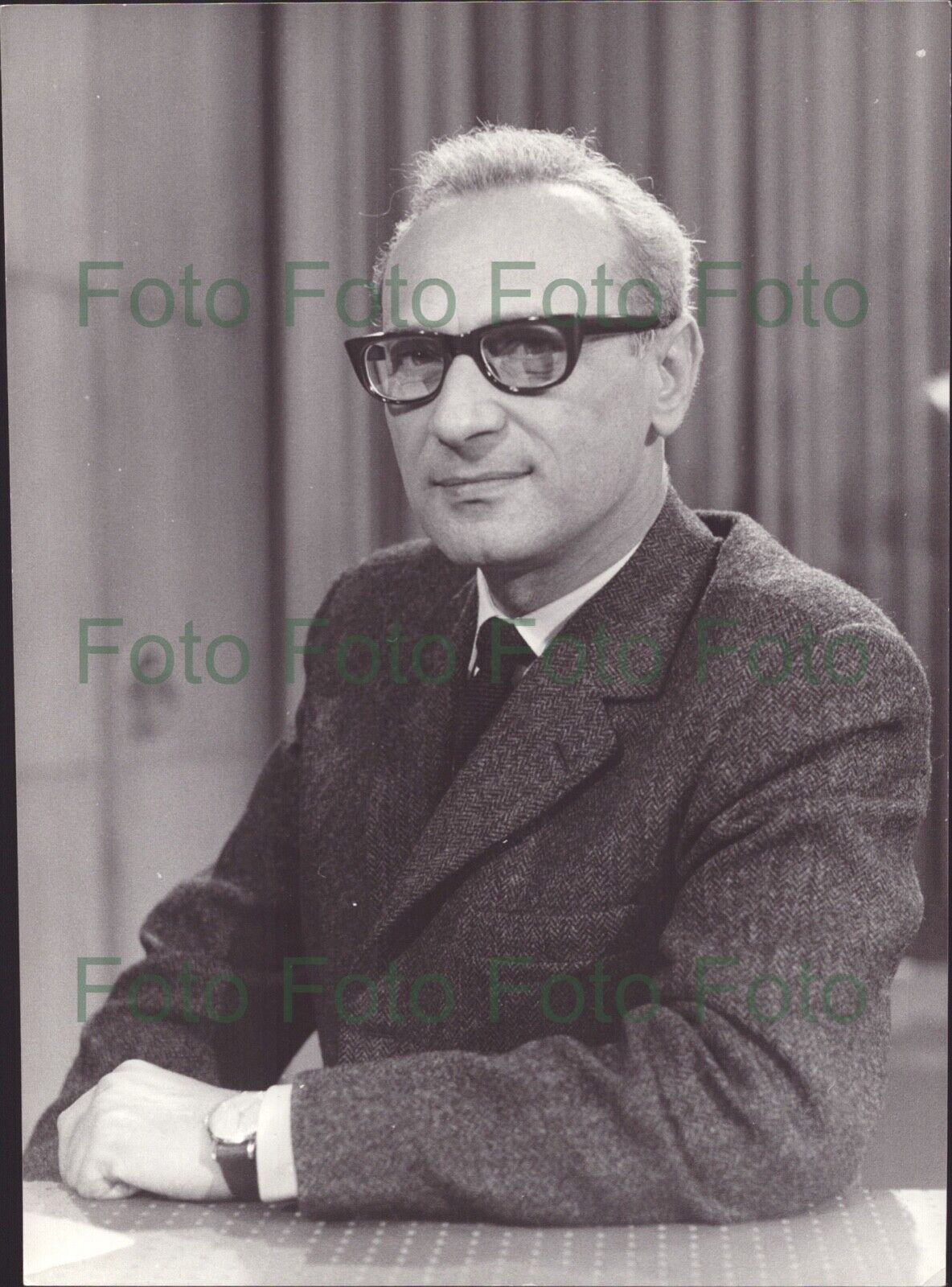 Roman Haubenstock-Ramati Composer Original Vintage Press Photo Poster painting (TV-1034 +