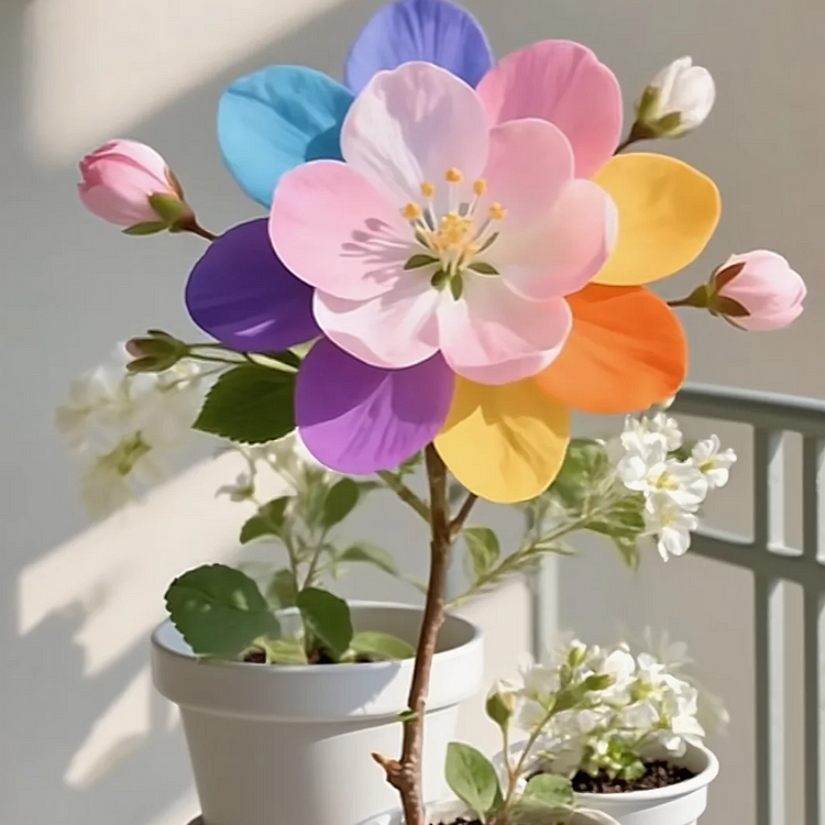 🌈 Double Rainbow Flower Seeds – Grow a Garden Full of Colors!
