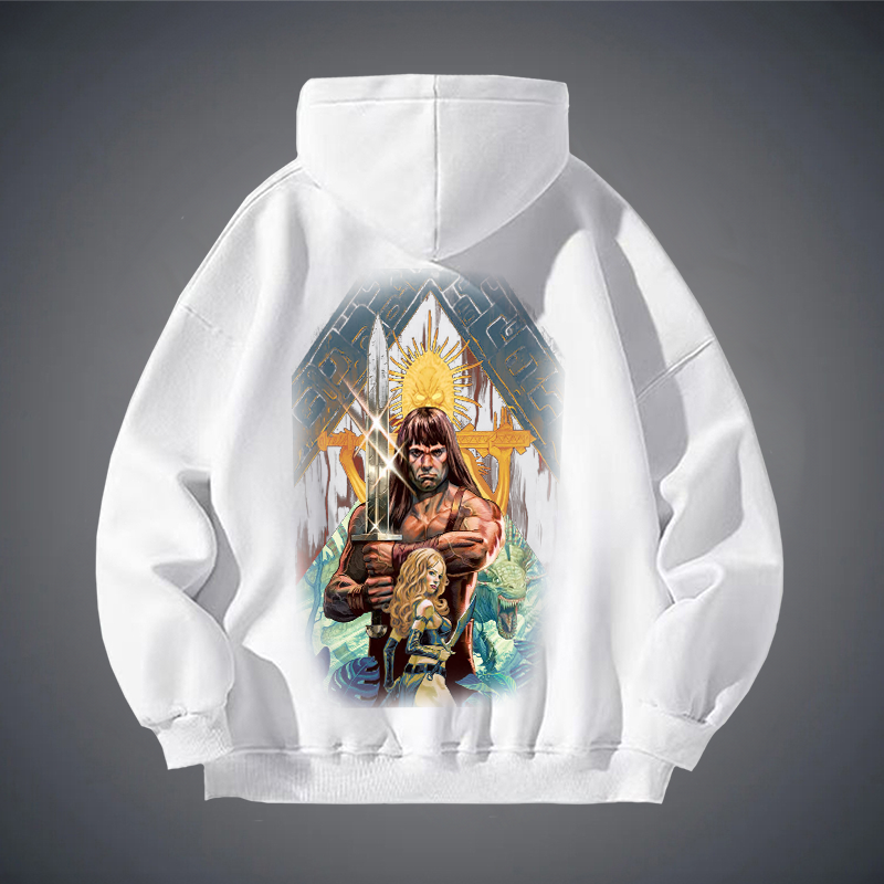 RED NAILS CONAN THE BARBARIAN HOODIES