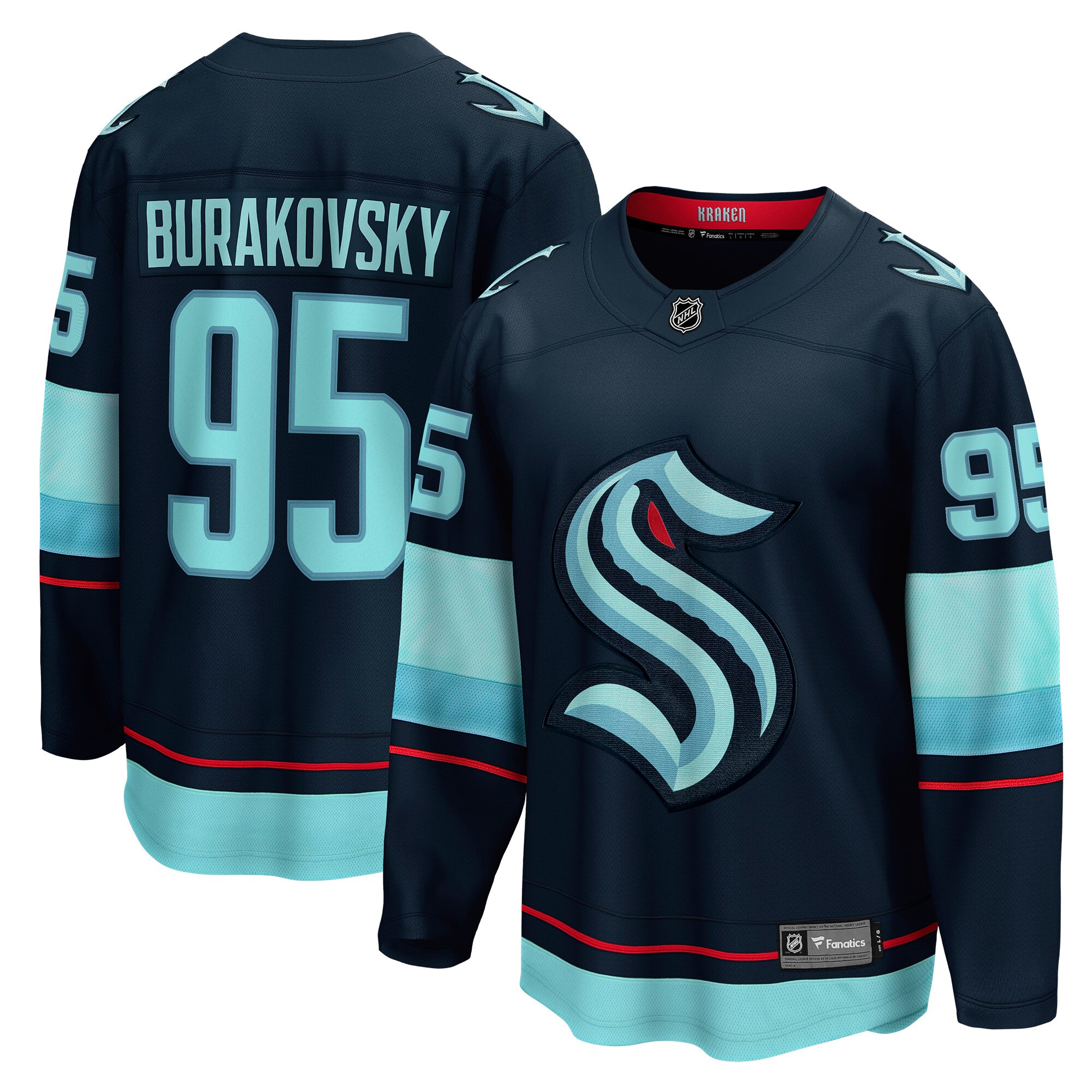 Andre Burakovsky Seattle Kraken Fanatics Home Breakaway   Jersey &ndash; Deep Sea Blue mysite