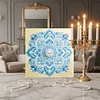 DIY Pearl Painting Blue Mandala for Home Decor with Frame(30*30cm)