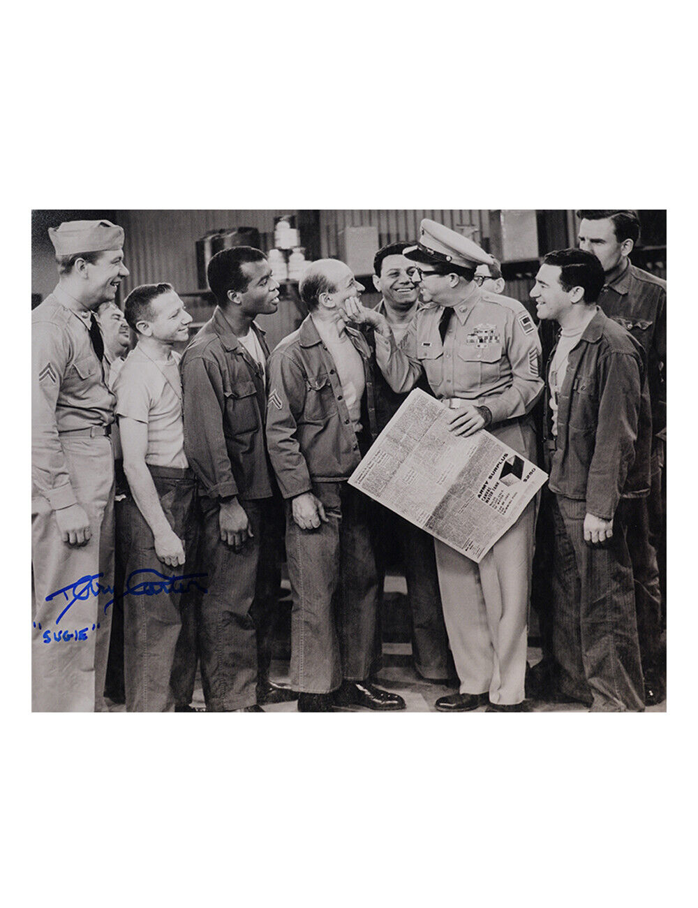 The Phil Silvers Show Print Signed by Terry Carter 100% Authentic + COA