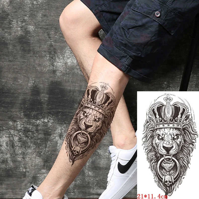 Waterproof Temporary Tattoo Sticker Wolf Forest Moon Tree Bear Animal Fake Tatoo Flash Tatto Arm Leg Body Art for Women Men