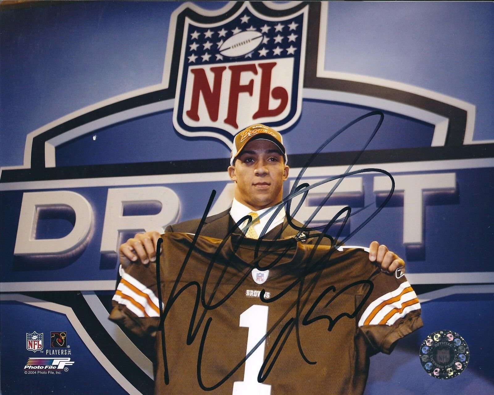 Signed 8x10 KELLEN WINLSOW JR CLEVELAND BROWNS Autographed Photo Poster painting - w/COA