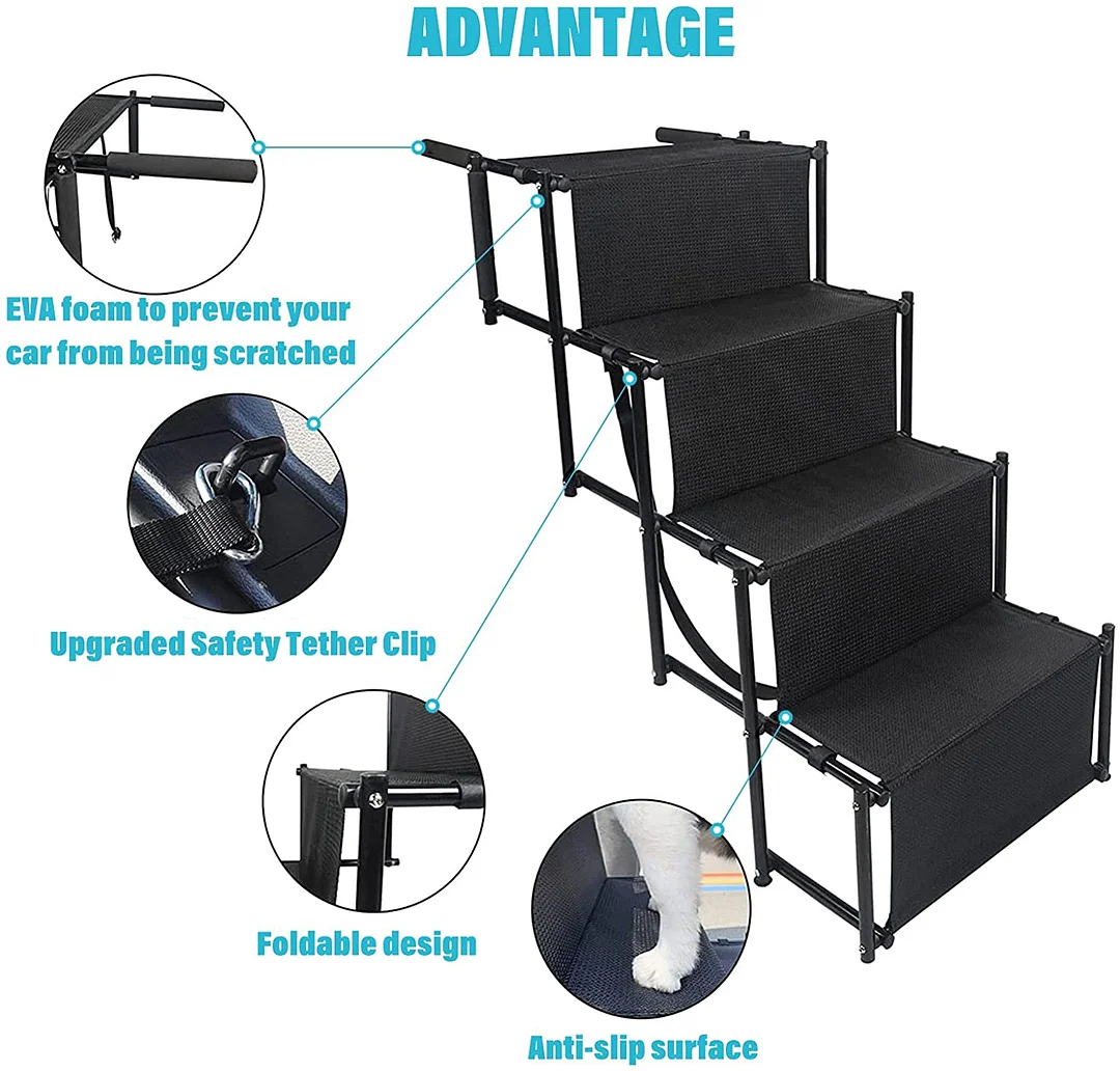 Best Foldable Dog Ramp (4 Steps)